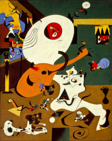 Joan Miro - Holländisches Interieur - (Dutch Interior) by Joan Miró