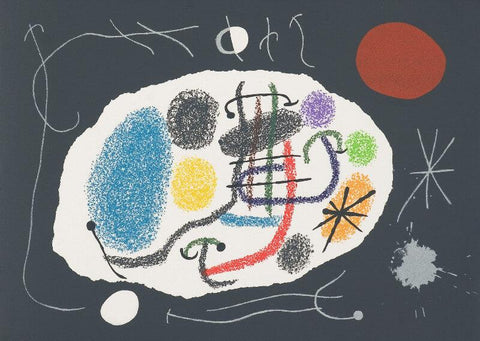 Le Lezard Aux Plumes Dor, 1971 - Large Art Prints by Joan Miró