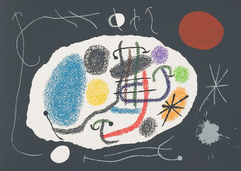 Le Lezard Aux Plumes Dor, 1971 by Joan Miró