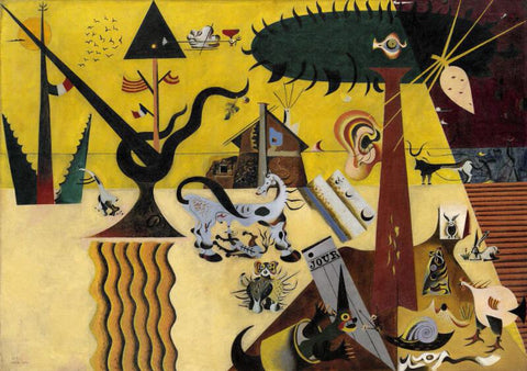 The Tilled Field ( La Terre Labourée ) - Life Size Posters by Joan Miro