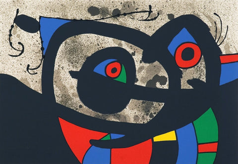 Joan Miro - Le Lézard aux plumes d'or, Louis Broder, Paris, 1971 - Framed Prints