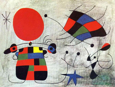 The Smile Of The Flamboyant Wings, 1953 - Framed Prints by Joan Miro