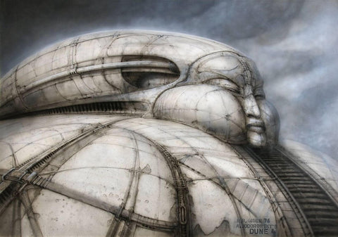Jodowroskys Dune - H R Giger - Concept Art Poster - 2 by H R Giger Artworks
