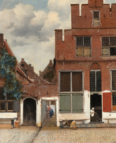 The Little Street - Het Straatje by Johannes Vermeer