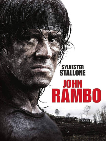 John Rambo - Sylvester Stallone - Hollywood Action Movie Poster - Posters