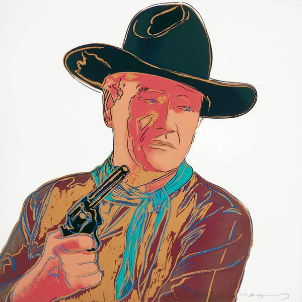 John Wayne - Cowboys And Indians Series - Andy Warhol - Pop Art Print - Life Size Posters