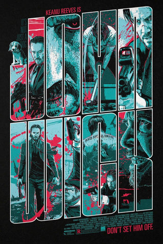 John Wick - Keanu Reeves - Hollywood English Action Movie Graphic Art Poster by Movie Posters