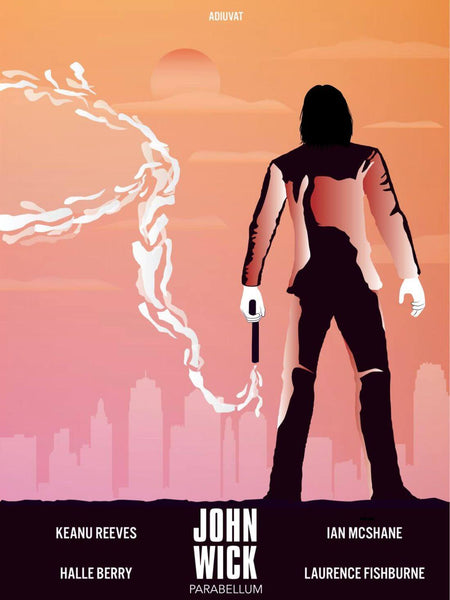 John Wick - Parabellum - Keanu Reeves - Hollywood English Action Movie Graphic Fan Art Poster - Art Prints
