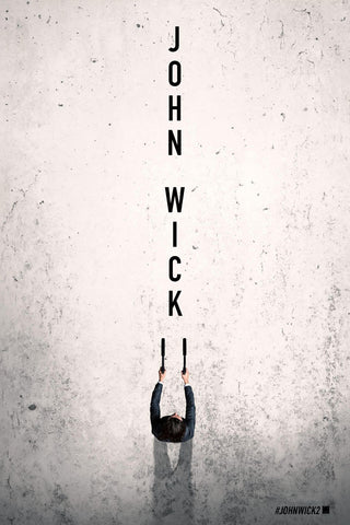 John Wick Chapter 2 - Keanu Reeves - Hollywood Action Movie Minimalist Poster by Movie Posters