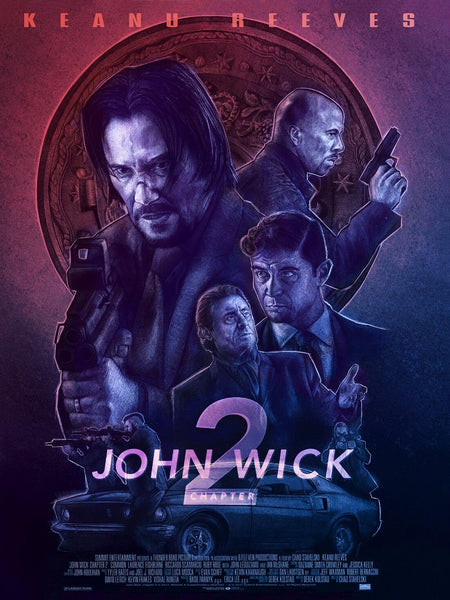 John Wick Chapter 2 - Keanu Reeves - Hollywood English Action Movie Art Poster - Canvas Prints