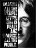 John Lennon - Imagine Lyrics Graphic Poster - Framed Prints