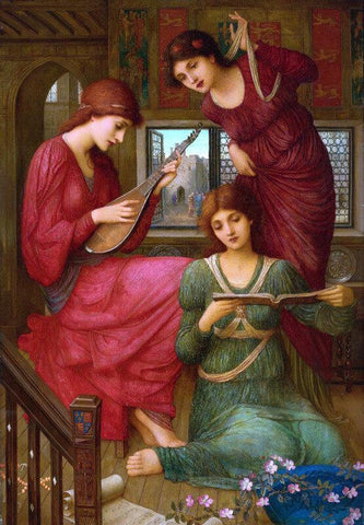 In The Golden Days - Large Art Prints by John Melhuish Strudwick