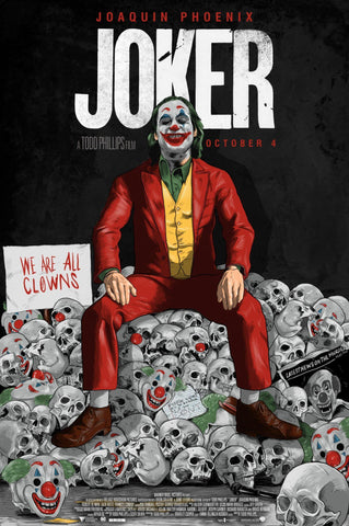 Joker -  Hollywood Movie Graphic Poster - Canvas Prints by Ryan