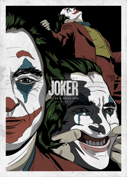 Joker - Joaquin Phoenix - Fan Art - Hollywood Minimalist Movie Poster 3 - Canvas Prints