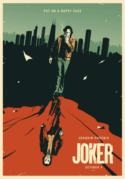 Joker - Joaquin Phoenix - Fan Art - Hollywood Minimalist Movie Poster - Posters