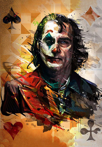 Joker - Joaquin Phoenix - Hollywood English Movie Art Poster by Ryan