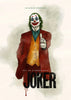 Joker - Put On A Happy Face - Joaquin Phoenix -  Fan Art Hollywood English Movie Poster 2 - Canvas Prints
