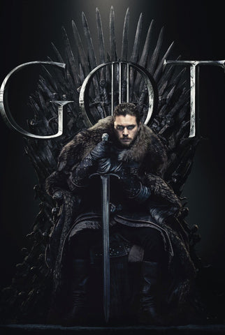 Jon Snow - Iron Throne - Art From Game Of Thrones - Canvas Prints