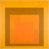 Homage to the Square: Amber Setting - Art Prints