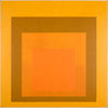 Homage to the Square: Amber Setting - Framed Prints