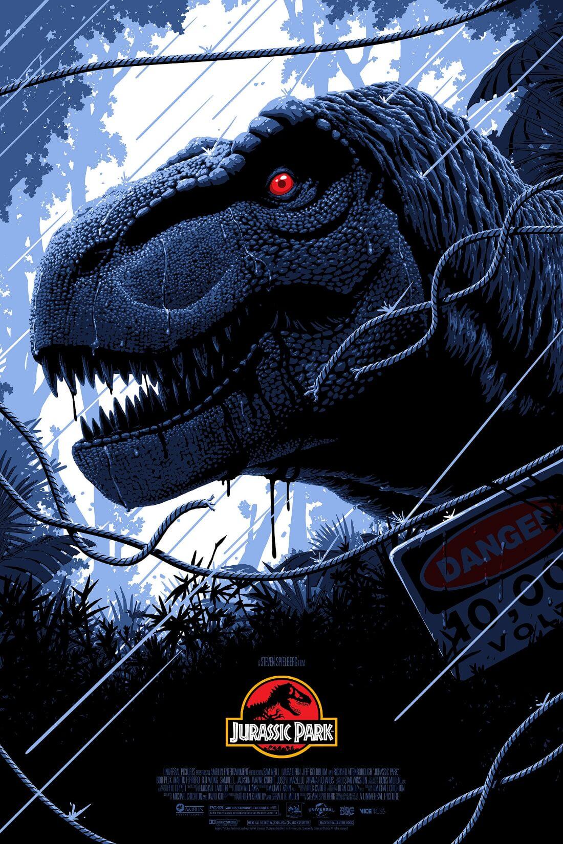 Jurassic Park - Steven Spielberg - Hollywood Movie Poster - Art Prints