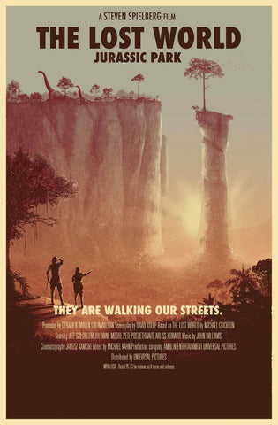Jurassic Park - The Lost World - Hollywood Movie Art Poster - Framed Prints