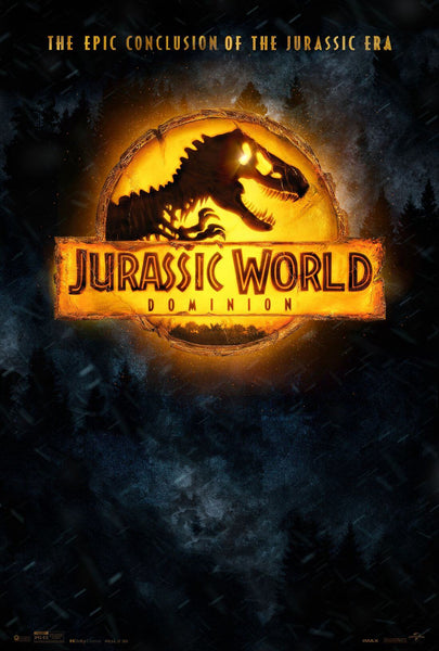 Jurassic Park Dominion - Hollywood Dinosaur Movie Graphic Poster - Canvas Prints