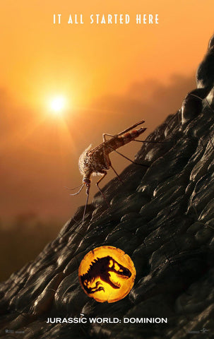 Jurassic Park Dominion - It All Started Here - Hollywood Dinosaur Movie Poster by Movie Posters