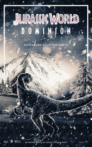Jurassic Park Dominion - Steven Spielberg - Hollywood Dinosaur Movie Poster - Large Art Prints