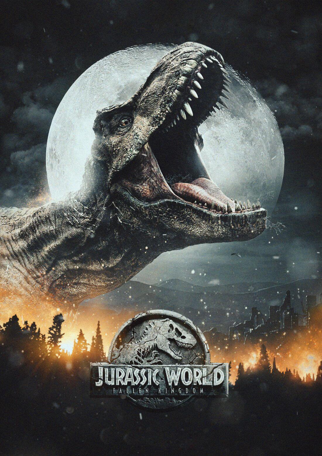 Jurassic World Fallen Kingdom Hollywood Sci Fi Movie Poster