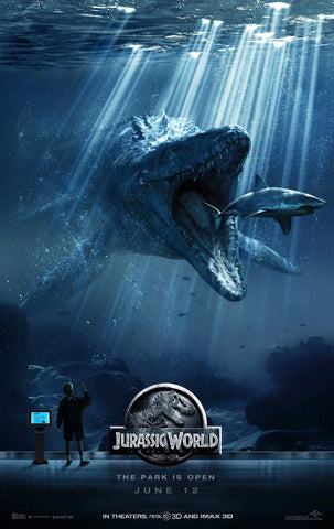 Jurassic World - Hollywood Dinosaur Movie Poster - Life Size Posters