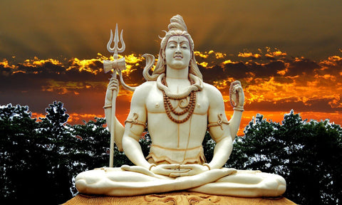 Kachnar City Shiva Statue - Canvas Prints