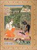Kaka Bhushundi Narrates His Story To Garuda - A Folio From Kanchana Chitra Ramayana (Golden Illustrated Ramayana) - c1796 Vintage Indian Miniature Art Painting - Life Size Posters