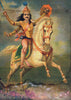 Kalki Avatar - Raja Ravi Varma Press Oleograph Print - Indian Religious Painting - Framed Prints