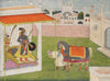 Kalki Avatara, The Horse Incarnation Of Vishnu - C.1820 - Vintage Indian Miniature Art Painting - Life Size Posters