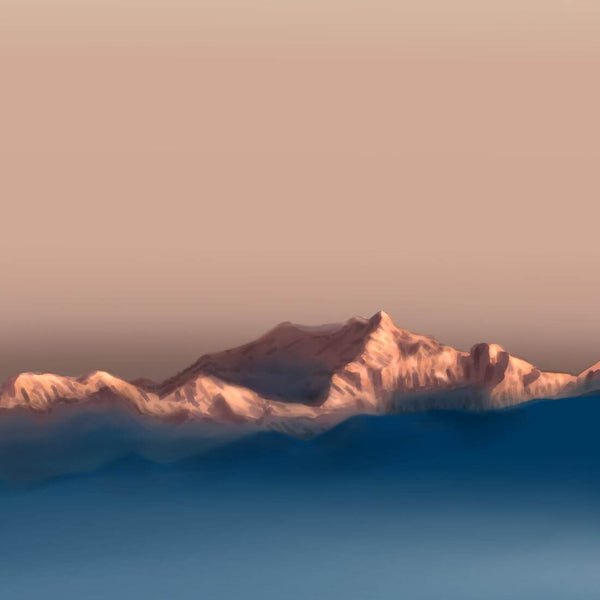 Kanchenjunga - Digital Art Painting - Art Prints