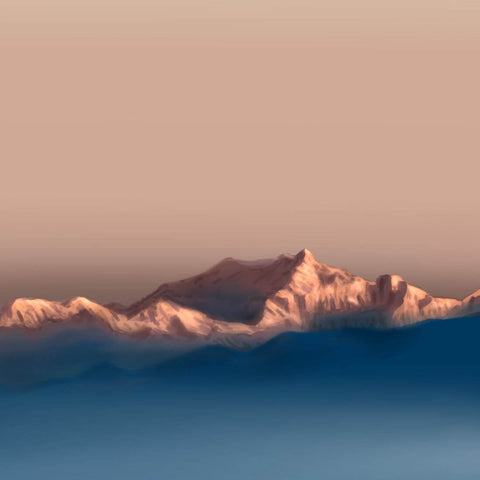 Kanchenjunga - Digital Art Painting - Life Size Posters