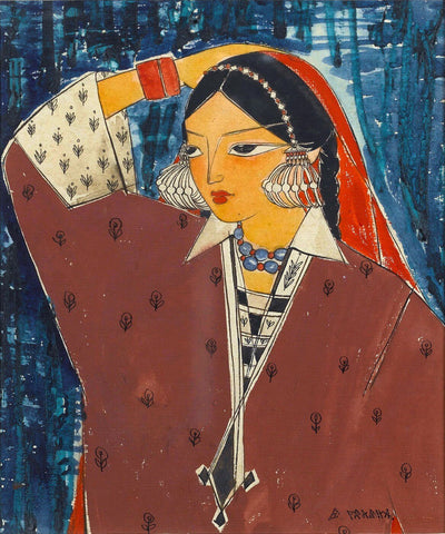 Kashmiri Woman by B. Prabha