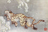 Tiger In A Snowstorm (Edo Period, 1849) - Katsushika Hokusai - Framed Prints