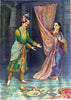 Keechaka And Sairandhri, Oleograph - Art Prints