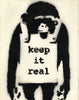 Keep It Real (Chimp) – Banksy – Pop Art Painting - Framed Prints