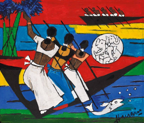 Kerala - Husain - Large Art Prints by M F Husain