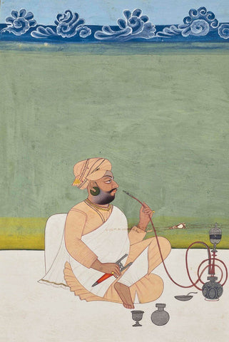 Khanphata Yogi - Jodhpur School - Indian Miniature Art Painting by Tallenge