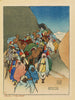 Khyber - Charles W Bartlett - Vintage Orientalist Woodblock Painting - Canvas Prints