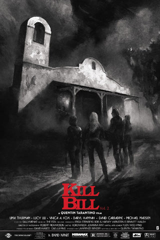 Kill Bill - Vol 2 - Uma Thurman -  Poster Graphic Art - Quentin Tarantino - Hollywood Poster Collection (Karl Fitzgerald) - Canvas Prints