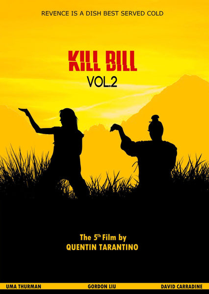 Kill Bill 2 - Quentin Tarantino Hollywood Movie Art Poster Collection - Framed Prints