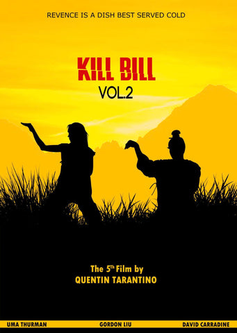 Kill Bill 2 - Quentin Tarantino Hollywood Movie Art Poster Collection - Canvas Prints