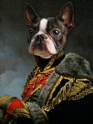 King Dog - Canine Portrait by Tallenge Store