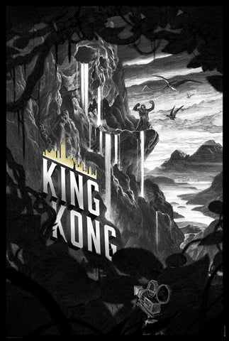 King Kong - Tallenge Hollywood Action Movie Fan Art Poster Collection - Canvas Prints by Tim
