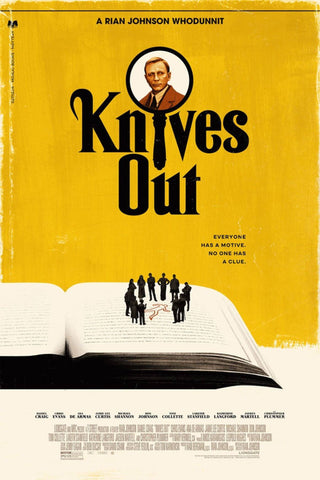 Knives Out - Daniel Craig - Oscar 2019 - Hollywood Mystery Movie Graphic Poster - Art Prints